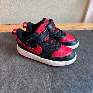 Nike Kids Black and Red Sneakers
